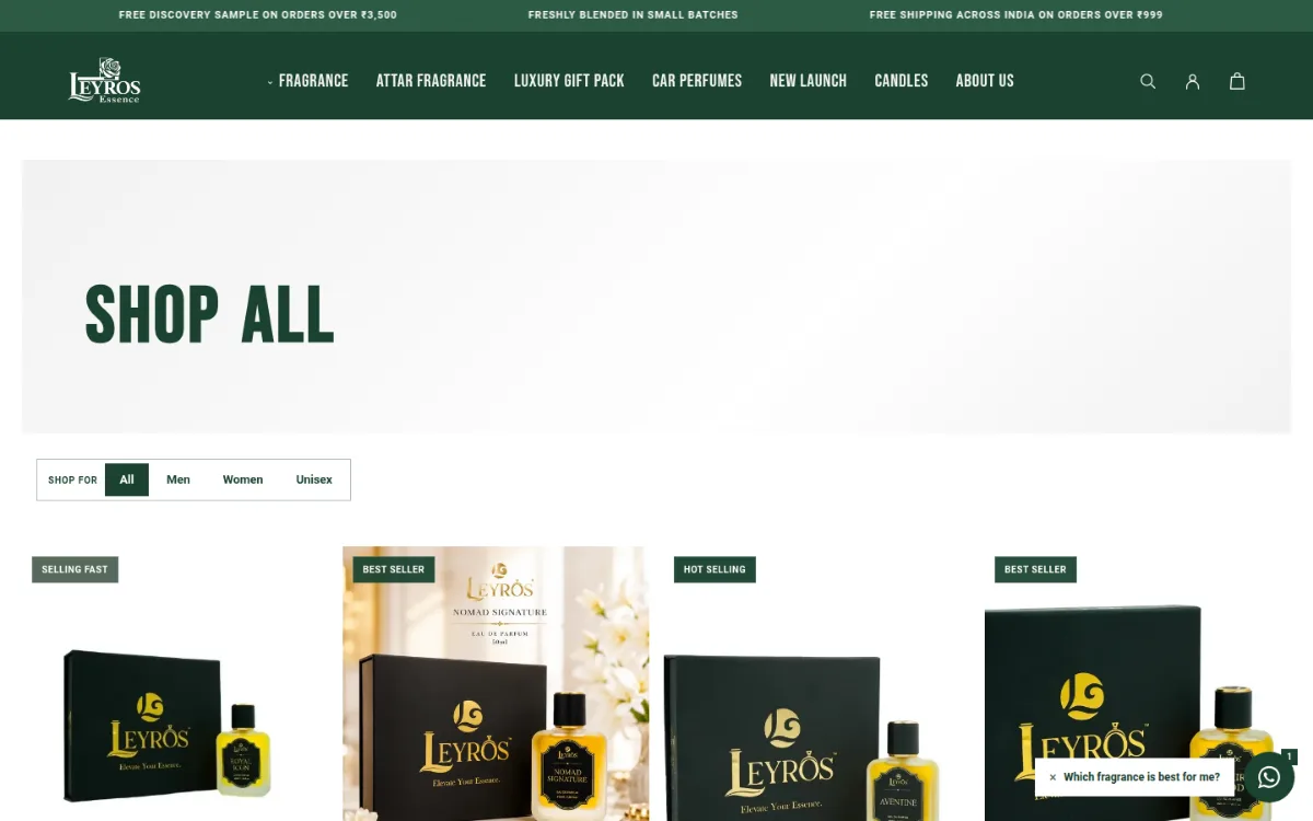 Leyros: Shop All collection
